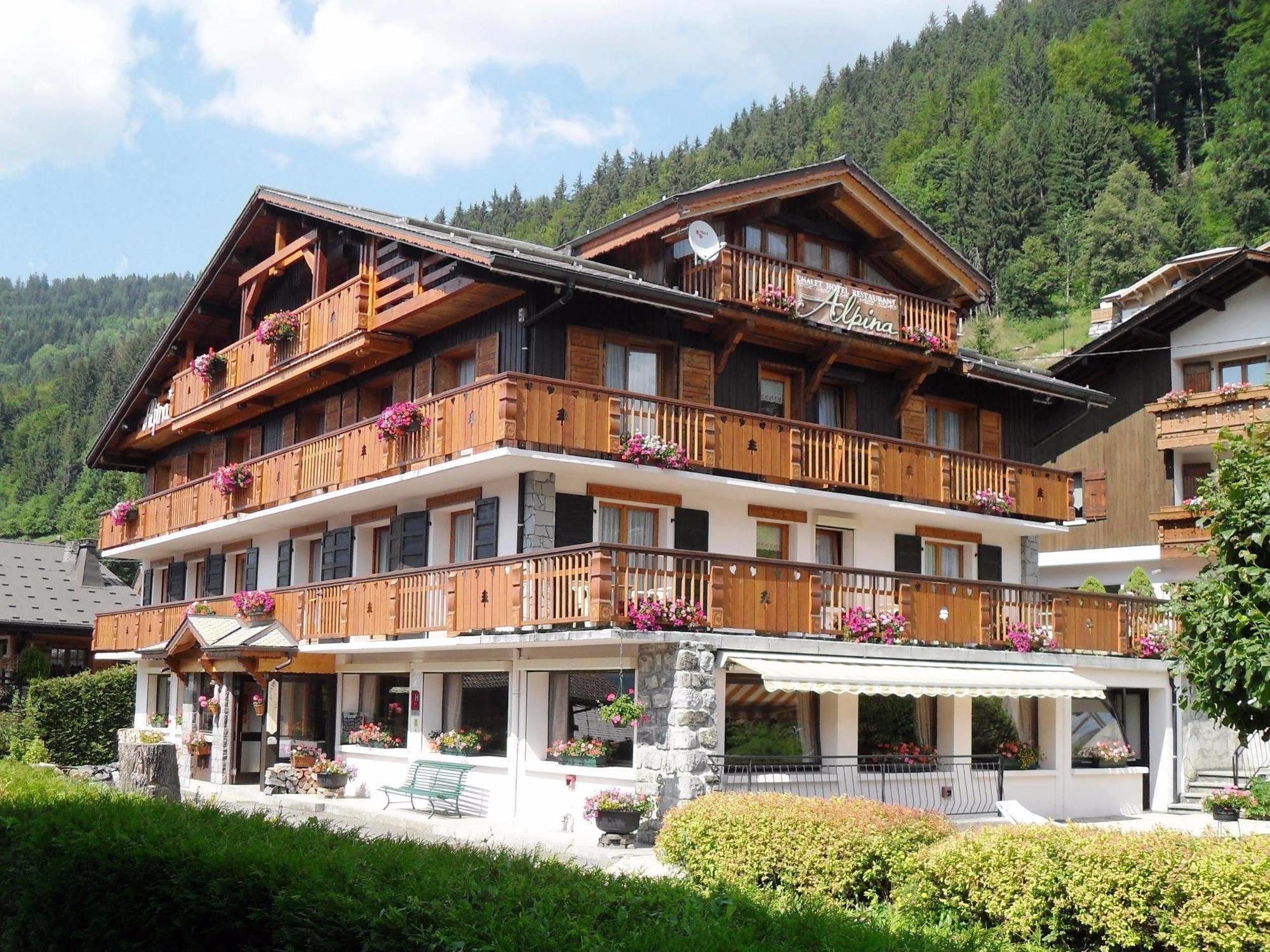 Hotel Alpina Morzine Buitenkant foto